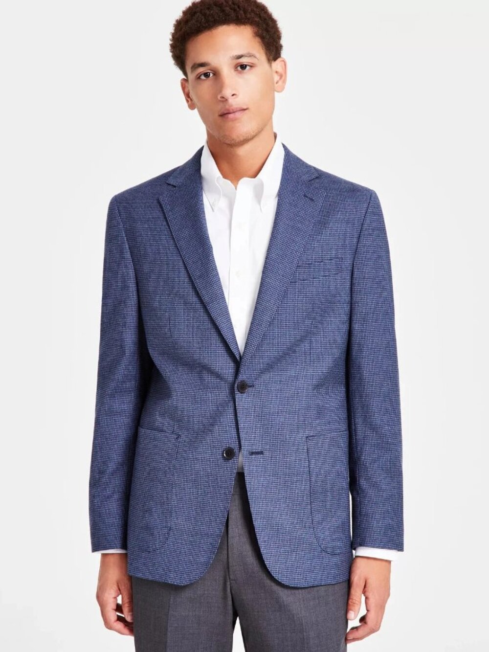 New B By Brooks Brothers Men's Classic Fit Wool Blend Sport Coat Size 42S